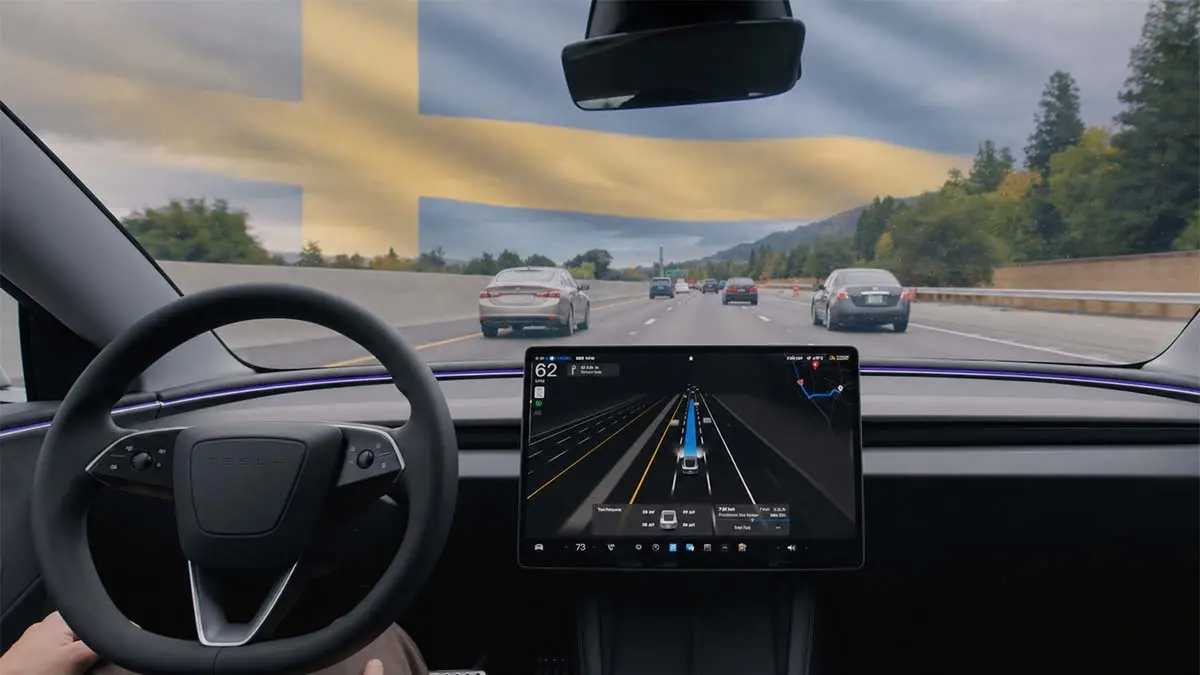 Tesla FSD aprobado para pruebas en Suecia