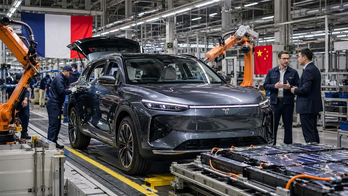 F&aacute;brica de Stellantis en Francia produciendo un coche chino de la marca Voyah