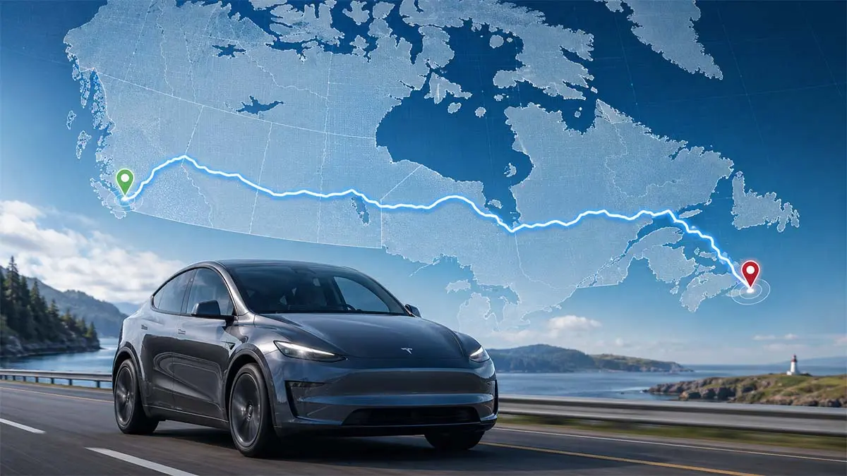 Viaje de costa a costa de Canad&aacute; con el FSD de Tesla