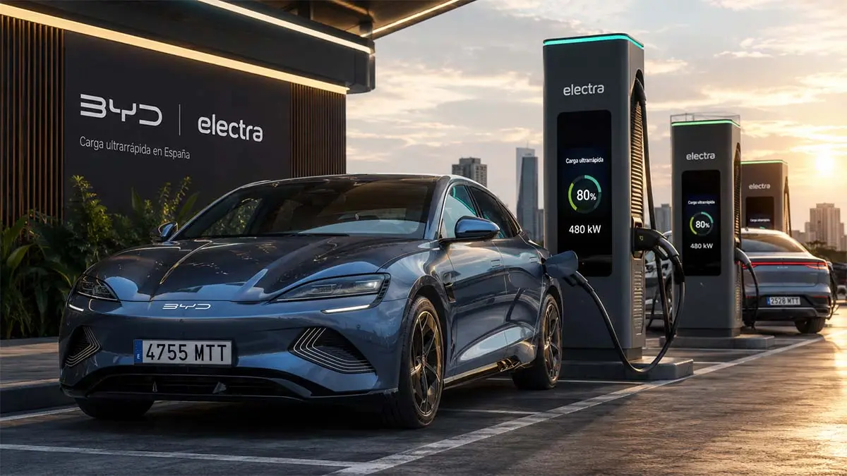 Colaboraci&oacute;n de BYD y Electra para carga r&aacute;pida barata