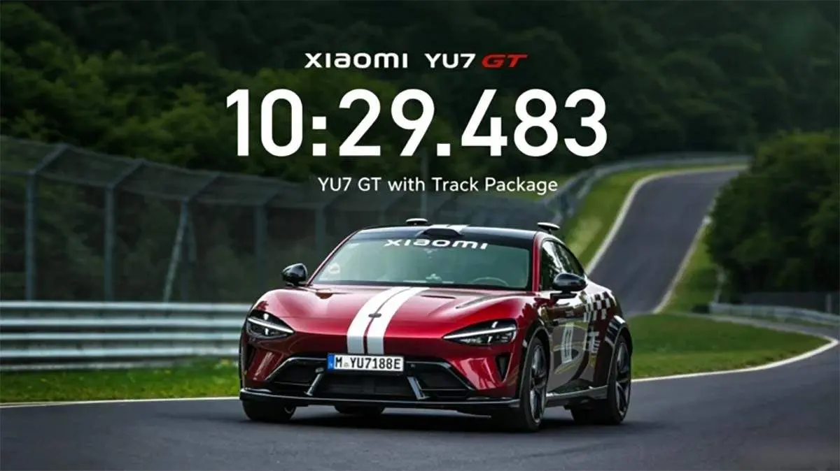 El Xiaomi YU7 GT recorre de forma aut&oacute;noma el circuito de Nurburgring