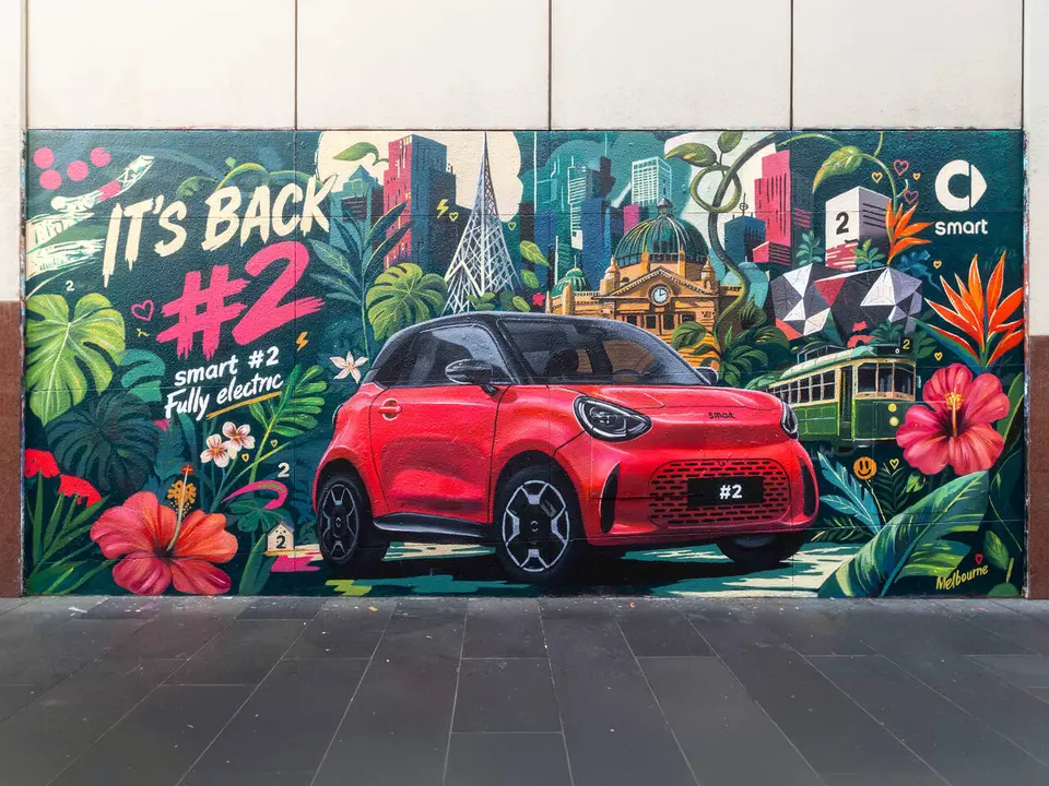 Smart #2  en forma de mural