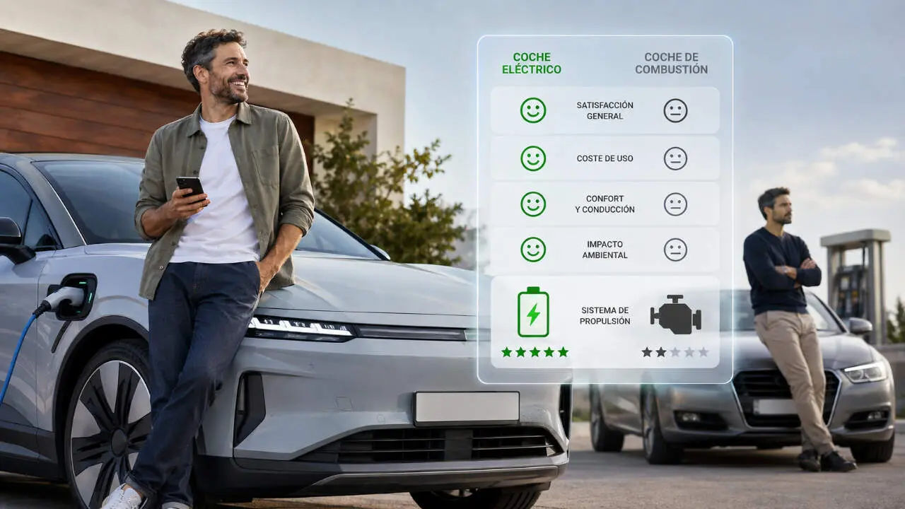 Usuarios coches el&eacute;ctricos mucho m&aacute;s contentos que los de gasolina y di&eacute;sel