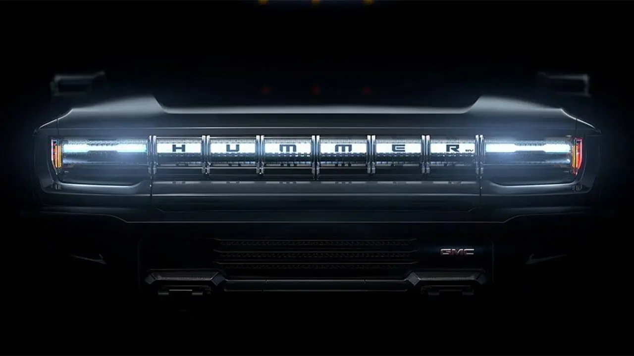 Foto del teaser de la Hummer el&eacute;ctrica de GMC