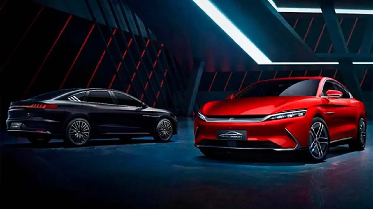 Foto de la berlina el&eacute;ctrica BYD Han EV