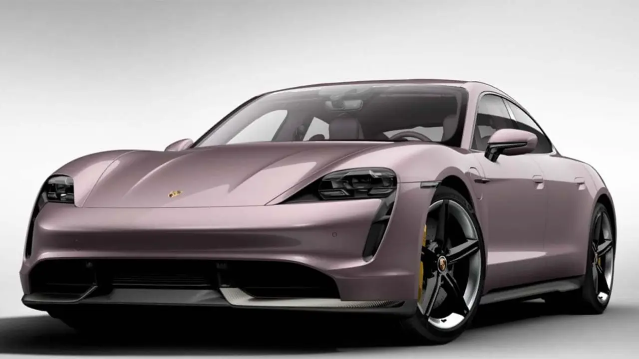 Porsche Taycan en Frozenberry