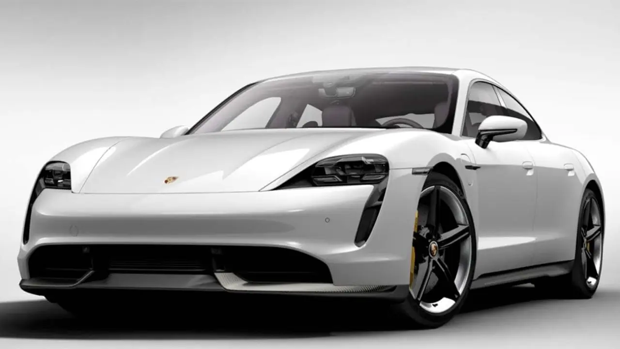 Porsche Taycan en blanco