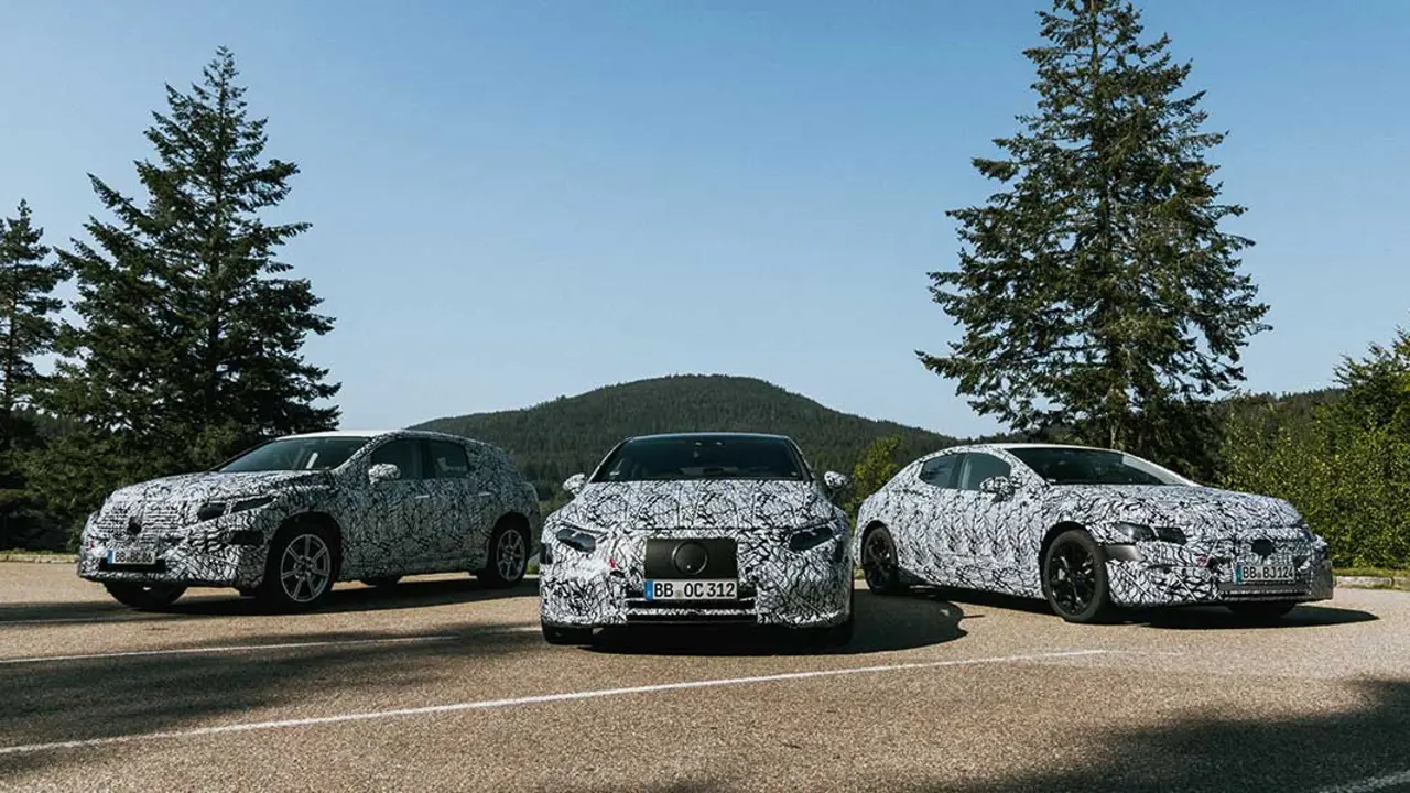 Foto de los nuevos modelos el&eacute;ctricos de Mercedes-Benz EQ