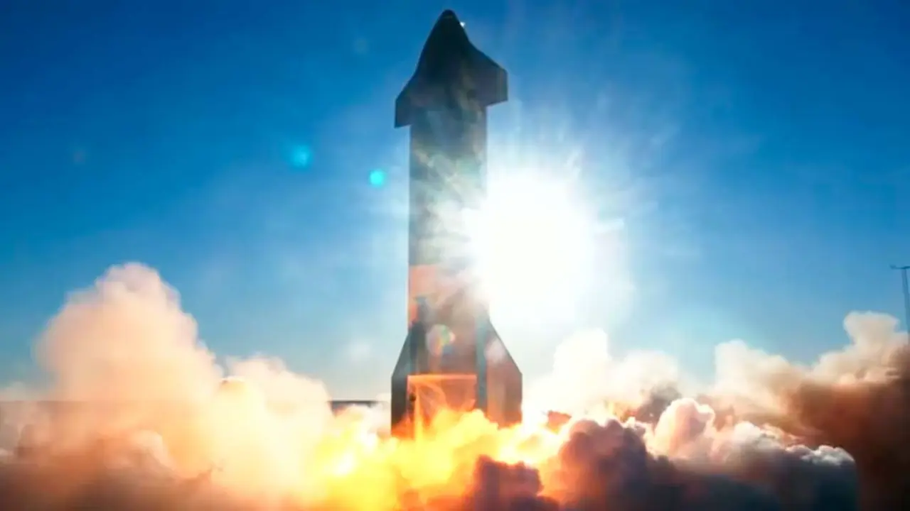 Lanzamiento de Starship de SpaceX para realizar un test de vuelo