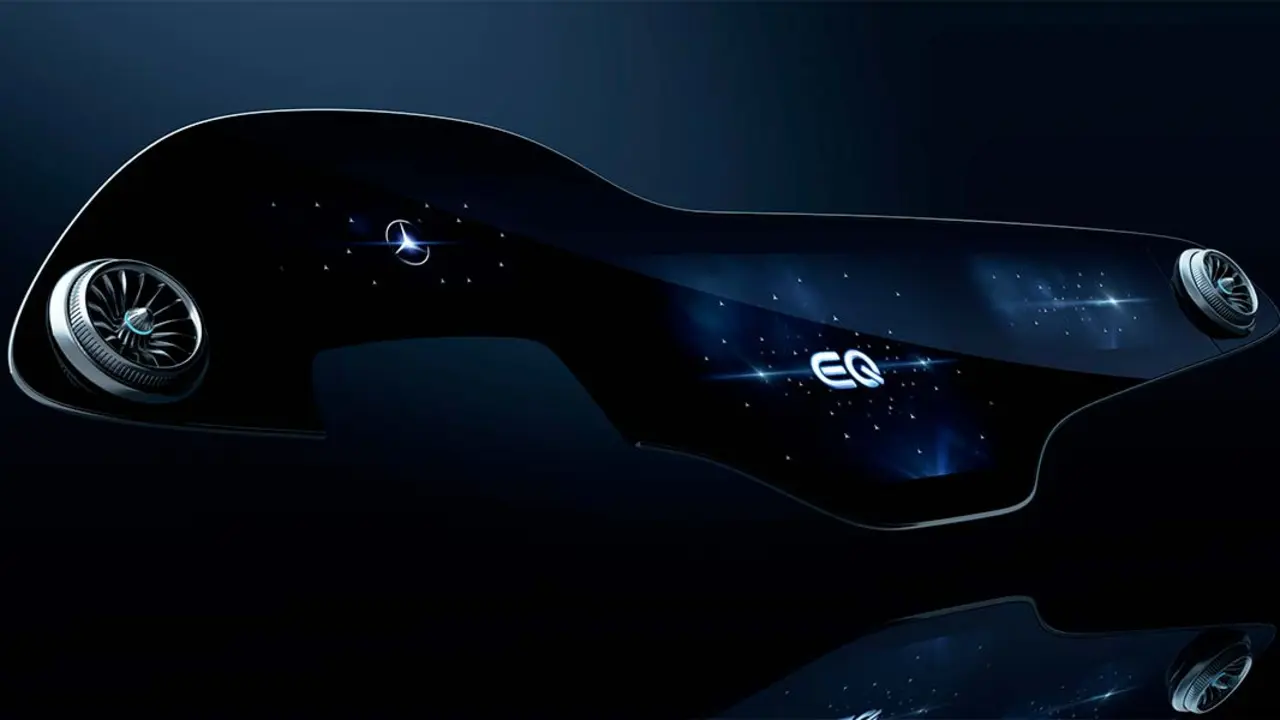 Foto del nuevo sistema de Mercedes-Benz, MBUX HyperScreen