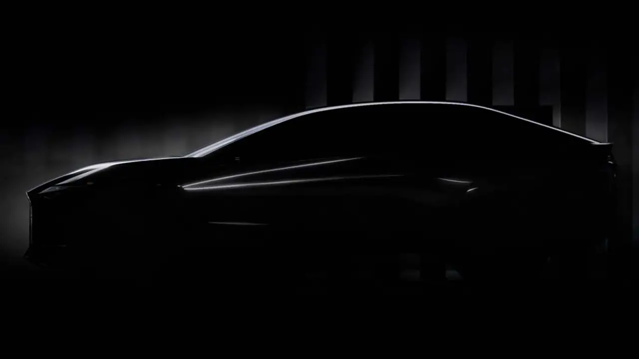 Foto de la silueta del nuevo Lexus 100% el&eacute;ctrico