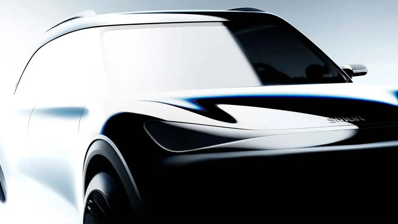 Frontal del SUV el&eacute;ctrico de Smart