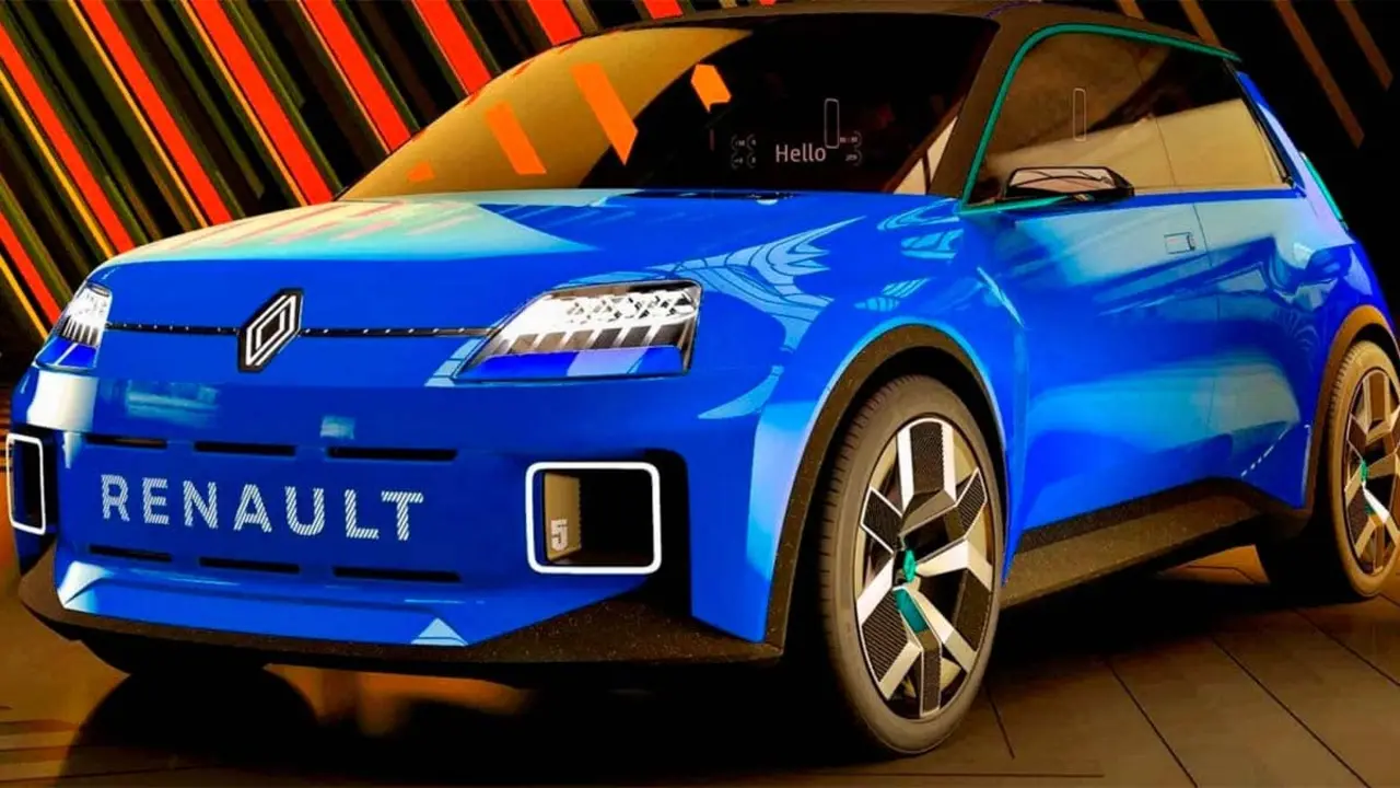 Foto del Renault R5 en color azul