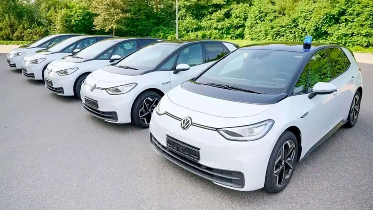 Primeras unidades de Volkswagen ID.3 para ser usados por la policia alemana.
