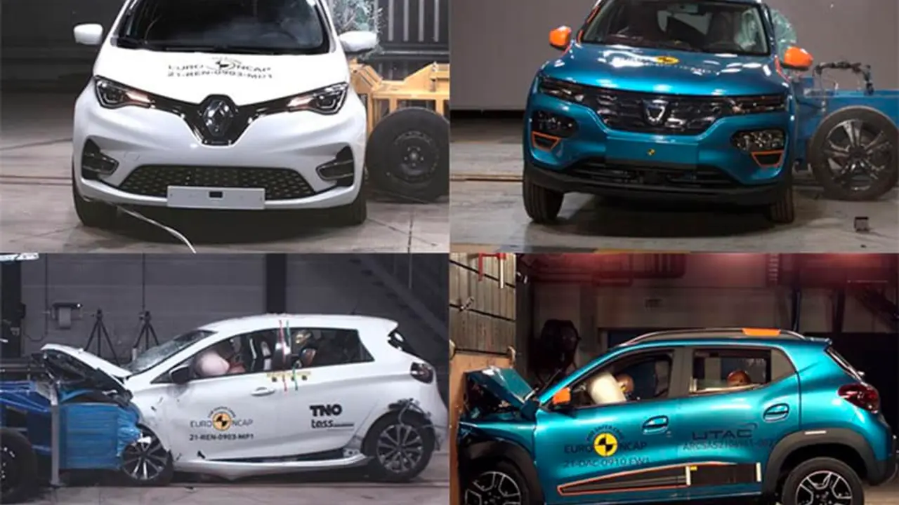 Renault-ZOE_Dacia-Spring_pruebas-Euro-NCAP
