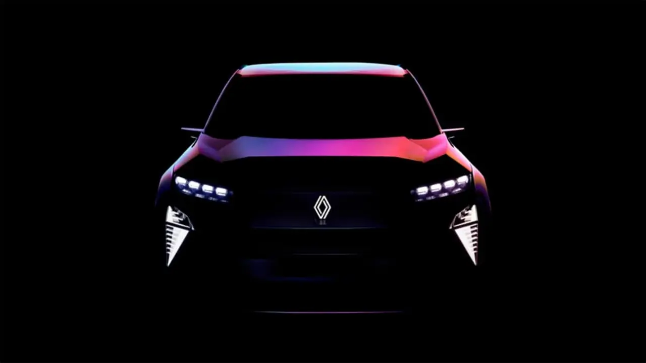 Foto o teaser del prototipo de Renault, un coche de hidr&oacute;geno