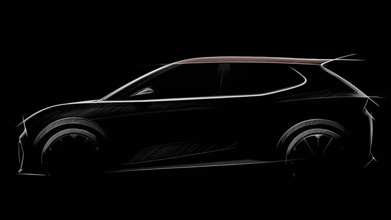 Boceto del utilitario el&eacute;ctrico de CUPRA que se fabricar&aacute; en Espa&ntilde;a
