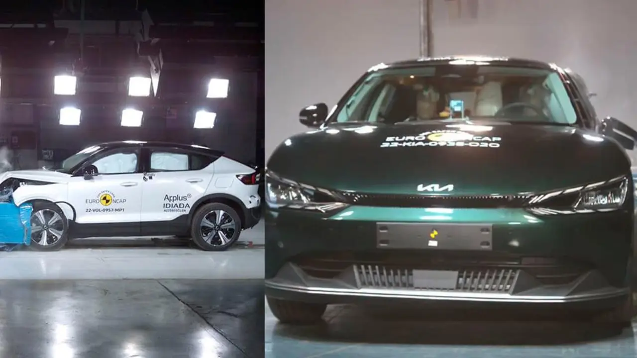 Volvo-C40-Recharge_KIA-EV6_test-Euro-NCAP