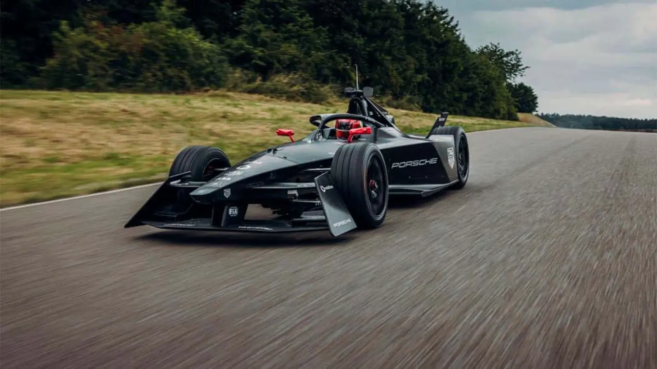 Foto del monoplaza F&oacute;rmula E Gen 3 de Porsche 