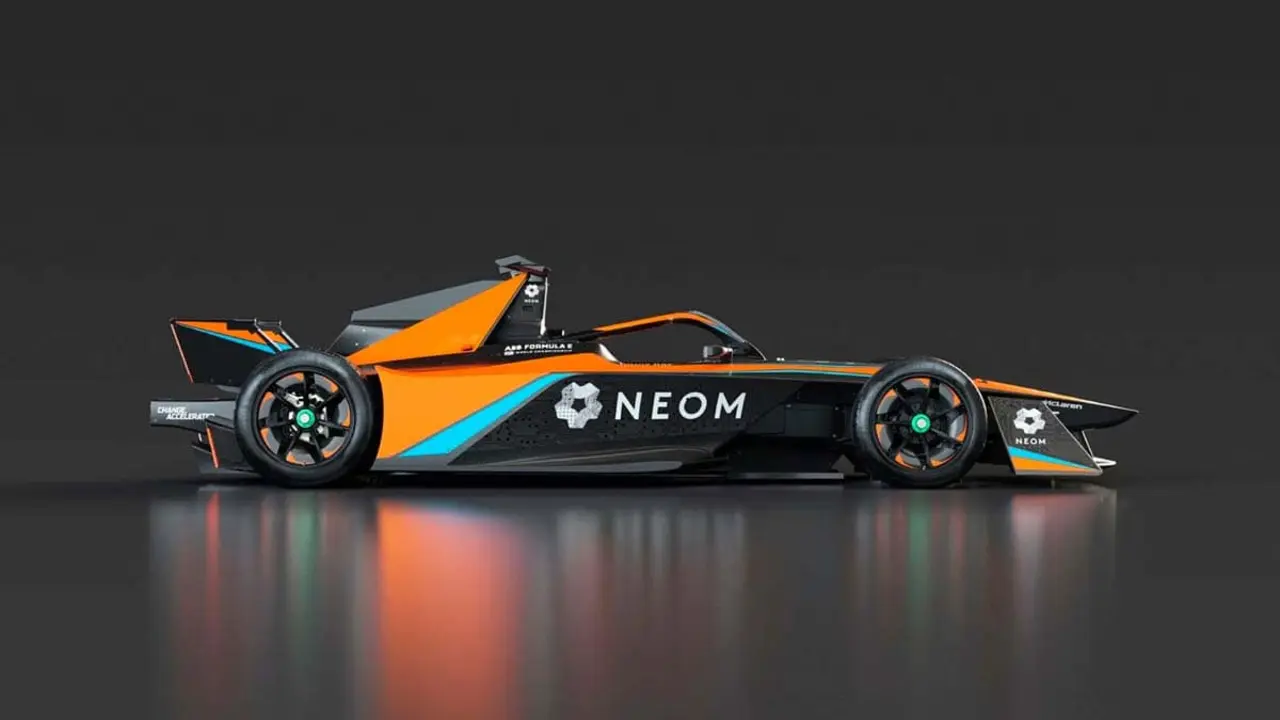 Monoplaza Formula E del equipo McLaren Racing