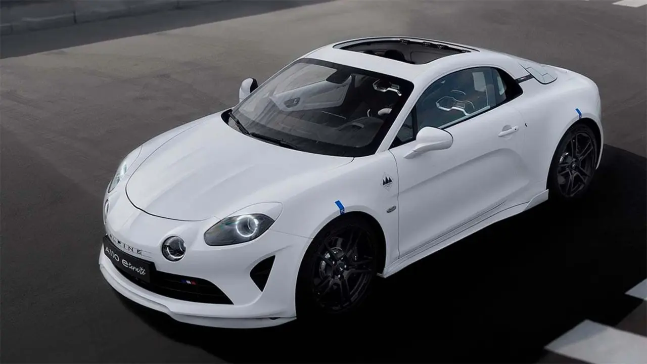 Foto del Alpine A110 versi&oacute;n el&eacute;ctrica