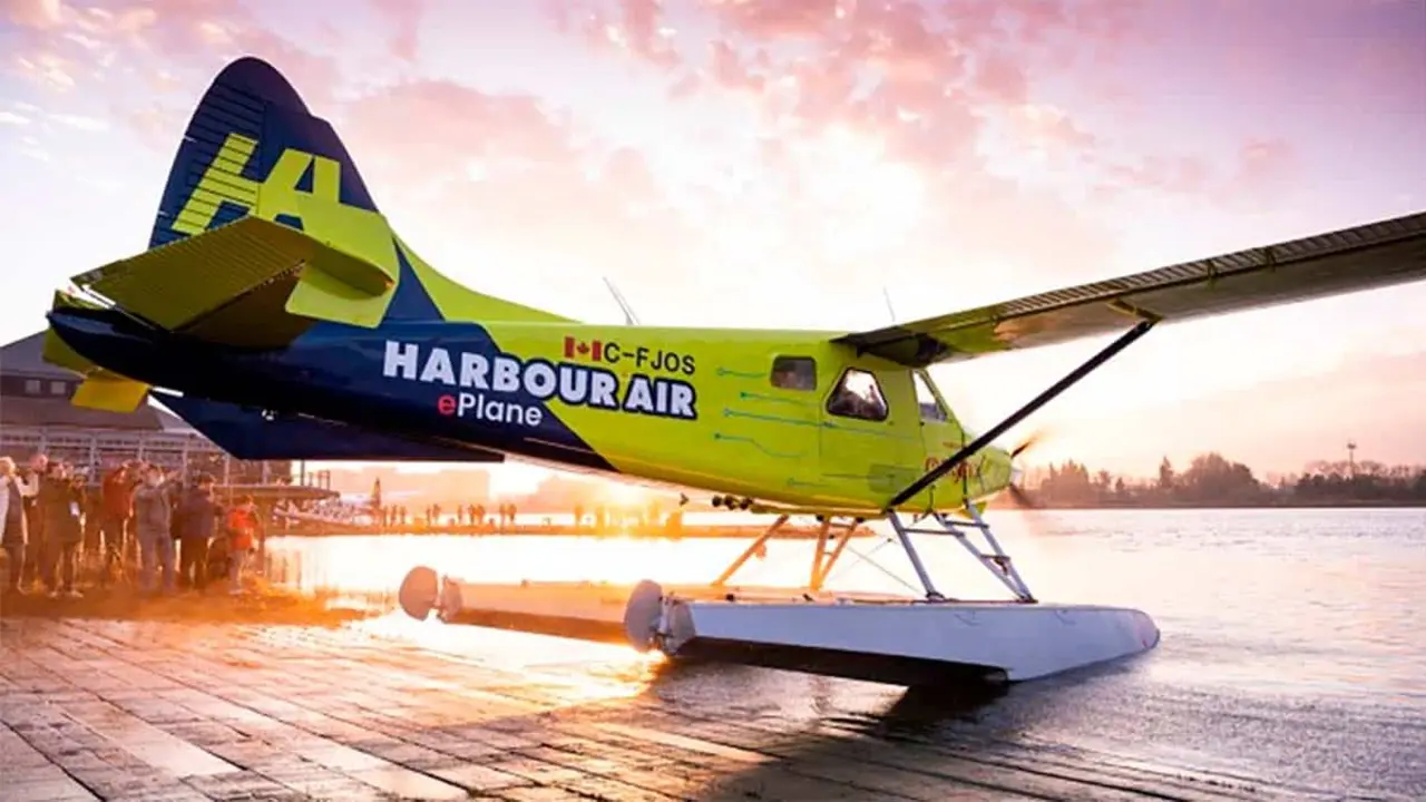 Foto del hidroavi&oacute;n el&eacute;ctrico de Harbour Air