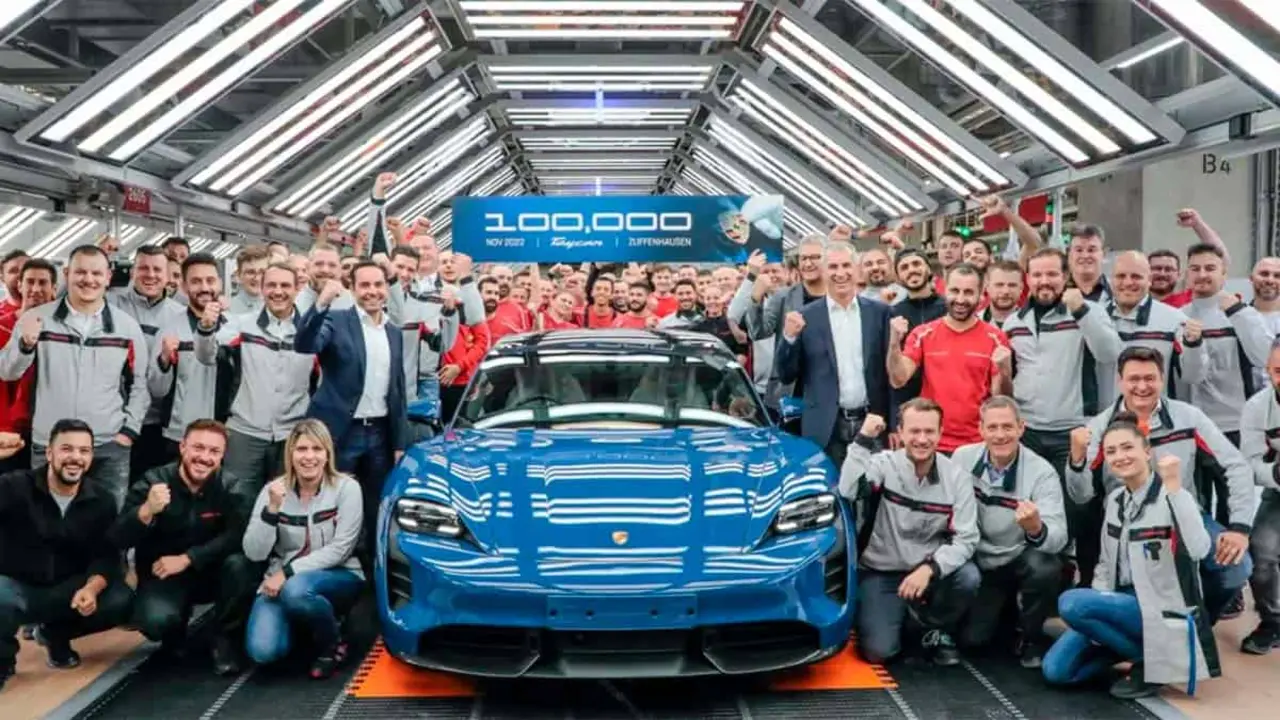 Porsche Taycan fabricado unidad 100.000