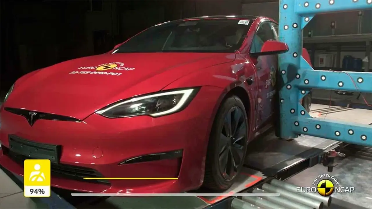 Prueba de la Euro NCAP al Tesla Model S 2022