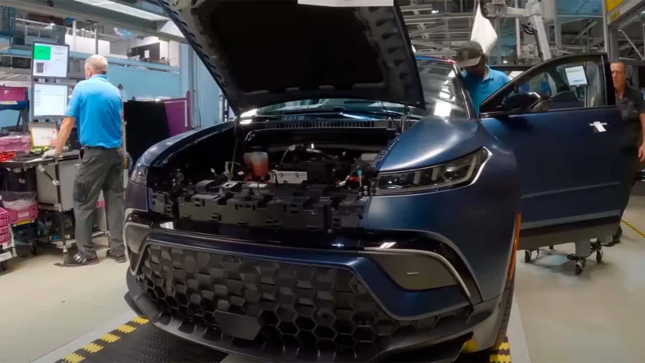Proceso de fabricaci&oacute;n del Fisker Ocean