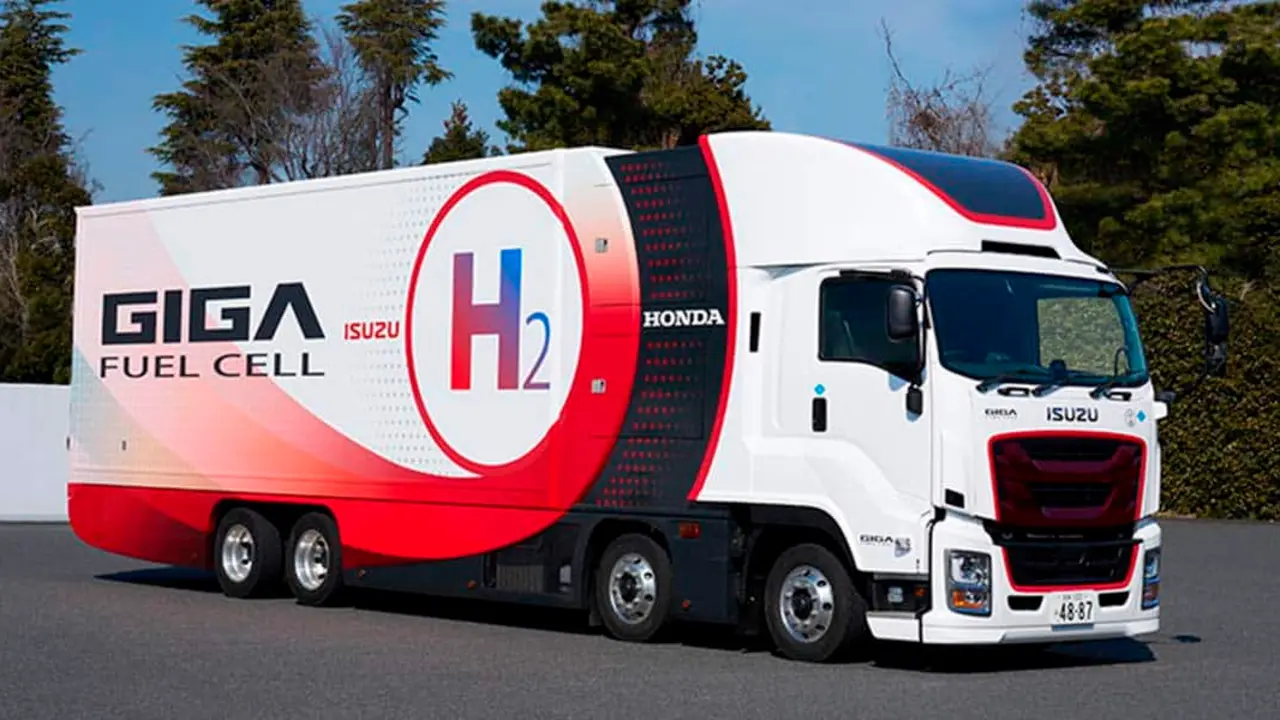 Camion-pesado-Isuzu-pila-combustible-Honda
