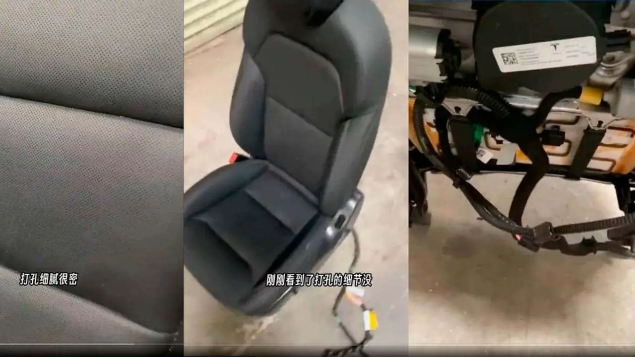 Nuevos asientos ventilados del Tesla Model 3