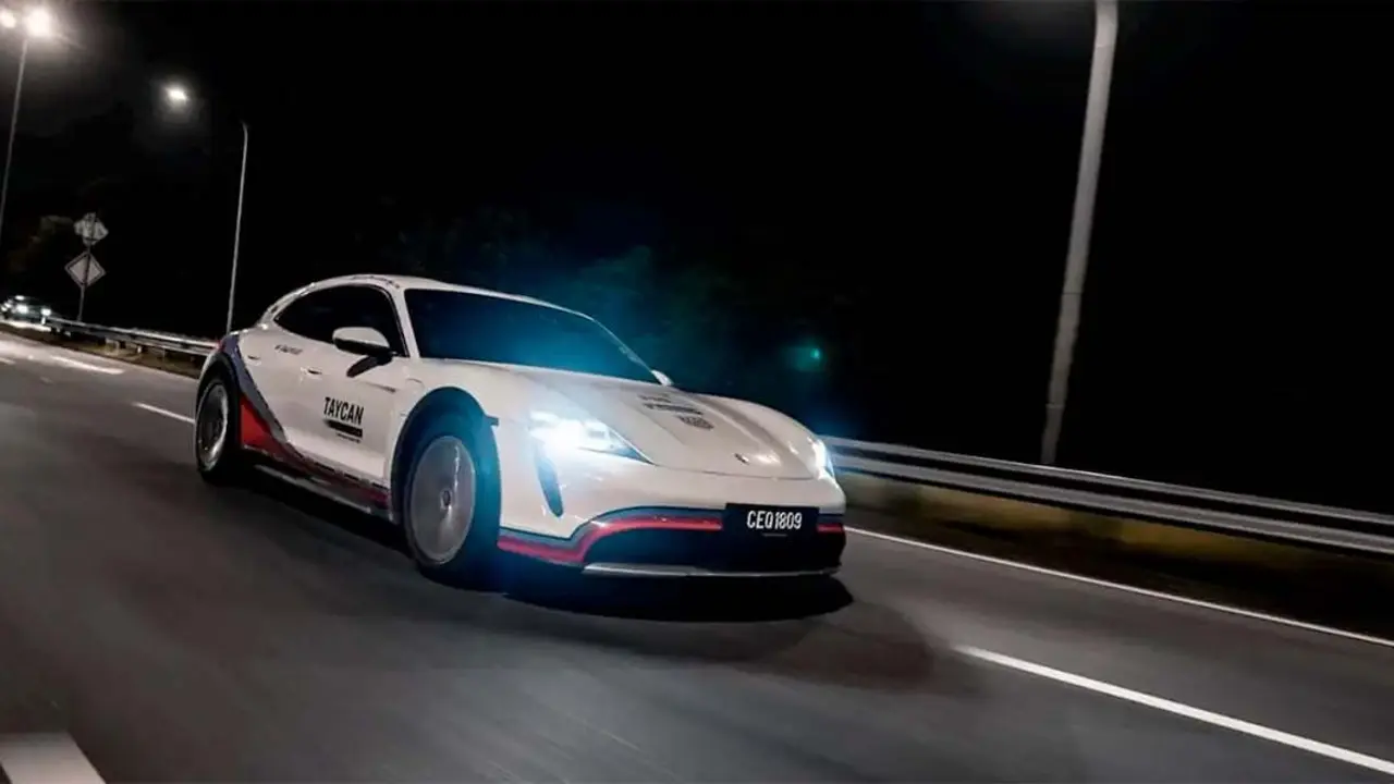 Porsche Taycan viaje de Tailandia a Singapur