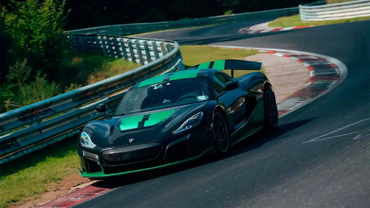 Rimac Nevera en el circuito de N&uuml;rburgring