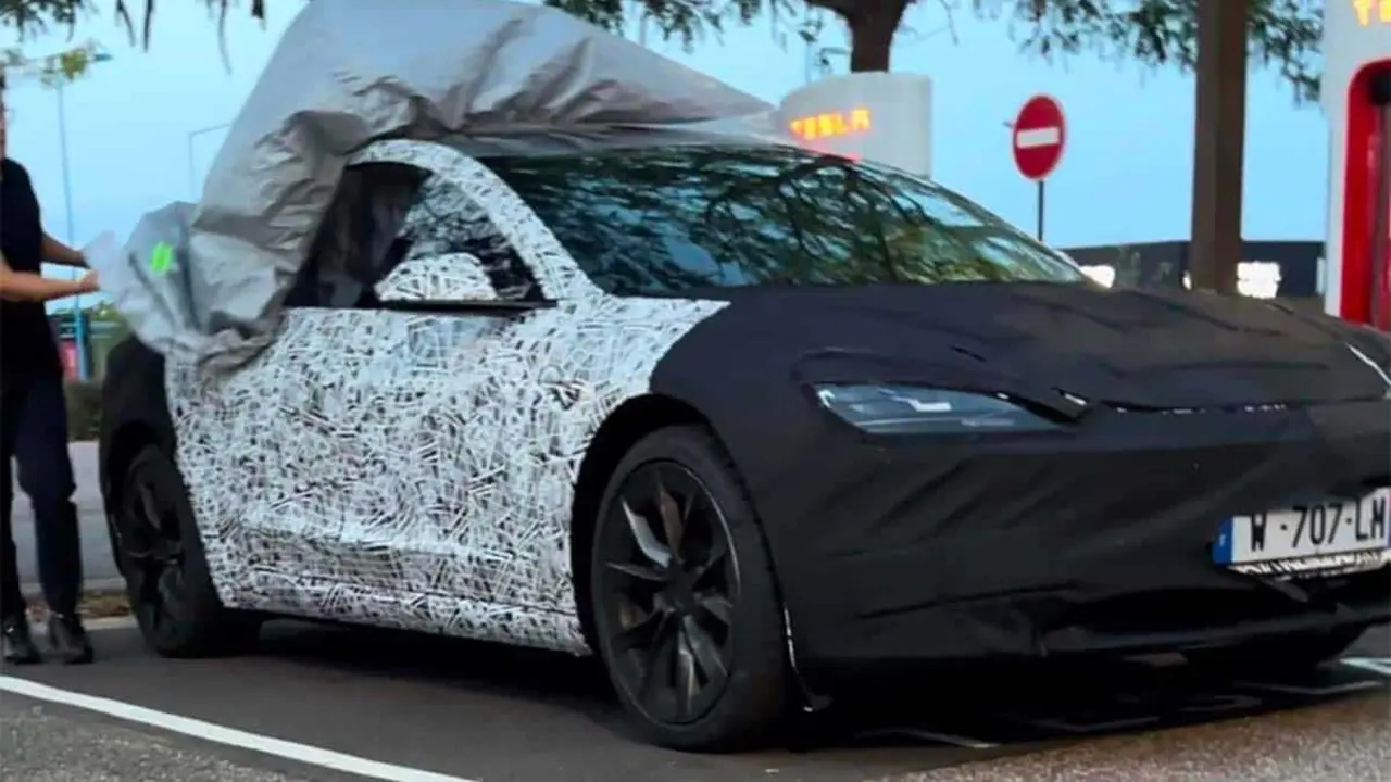 Tesla Model 3 Highland en Europa con camuflaje