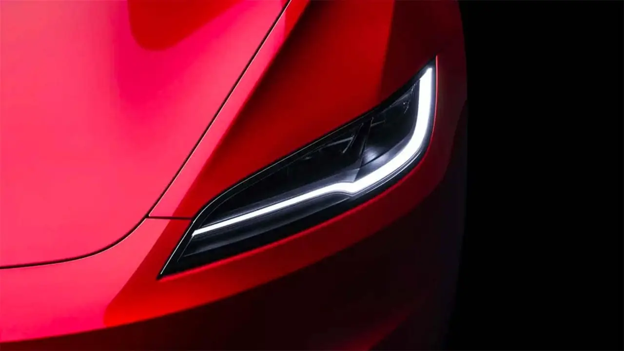 Detalle del nuevo Tesla Model 3 Highland