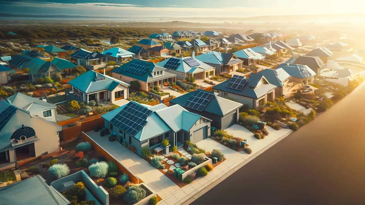 Casas de Australia con paneles solares