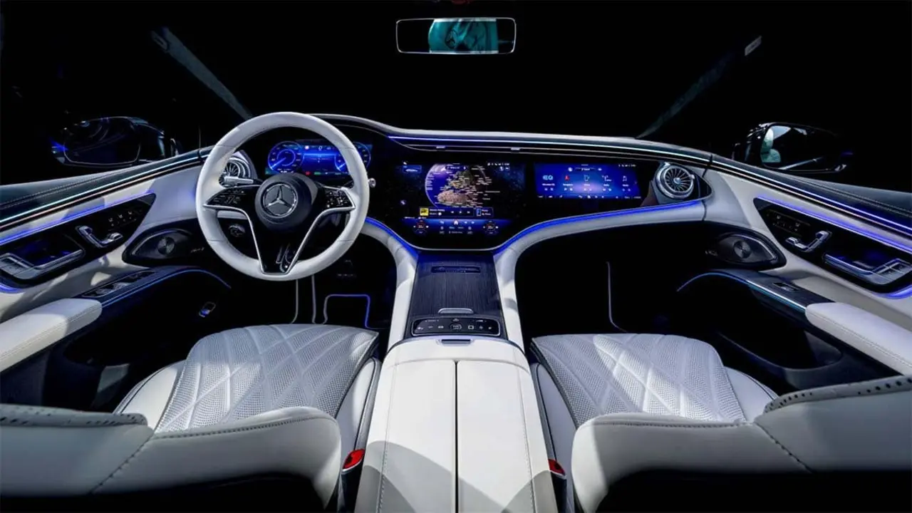 Interior del Mercedes-Benz EQS 