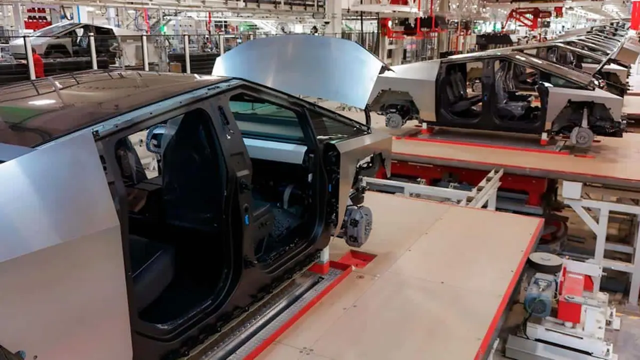 Fabricaci&oacute;n de la Tesla Cybertruck 