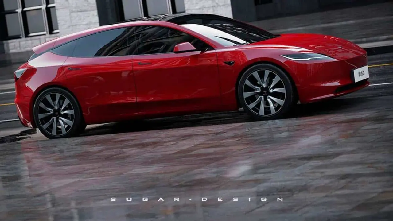 Tesla Model 2 (recreaci&oacute;n digital)