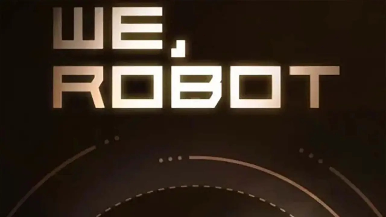 We, robot, lema invitaci&oacute;n Tesla Robotaxi