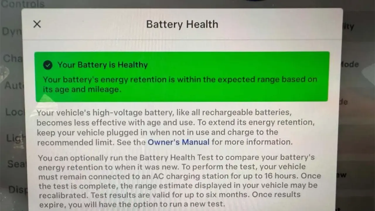 Test salud bater&iacute;a Tesla