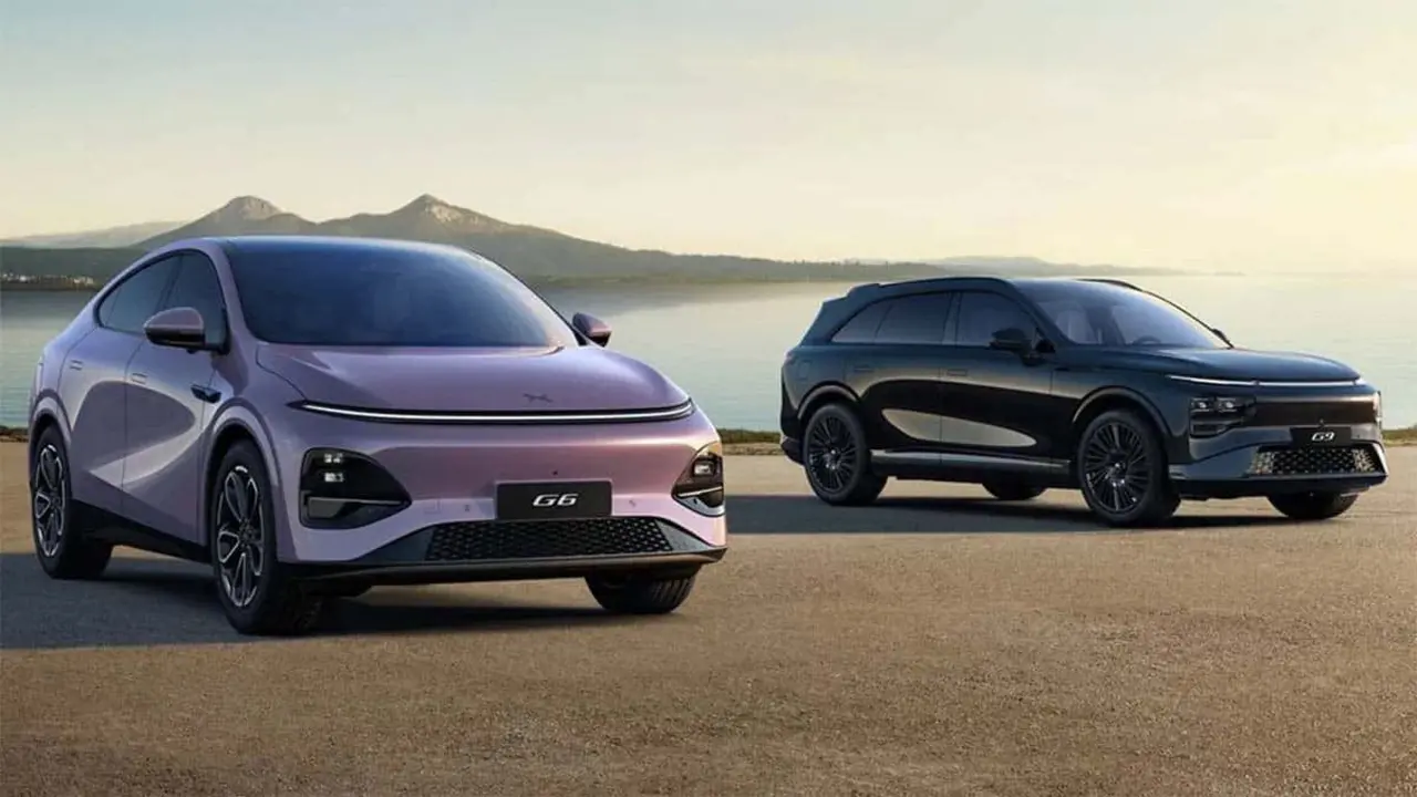 nuevo Xpeng G6 2026, color negro y morado