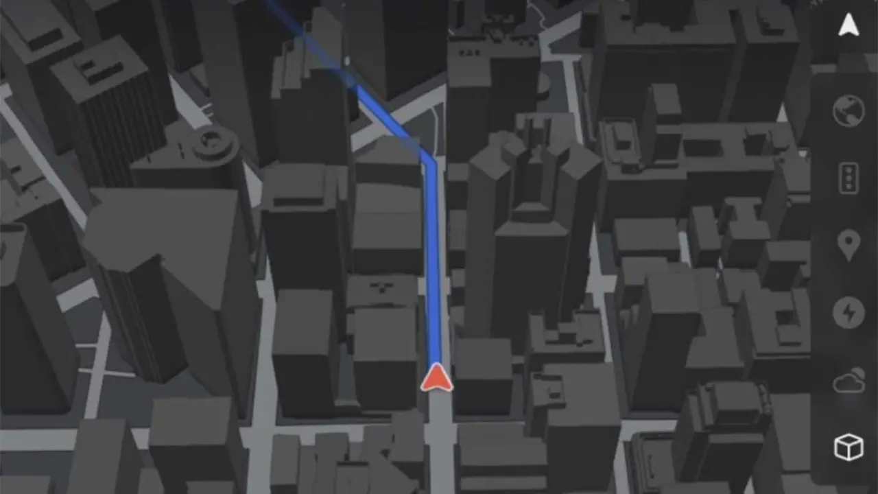 Navegaci&oacute;n 3D en coches Tesla