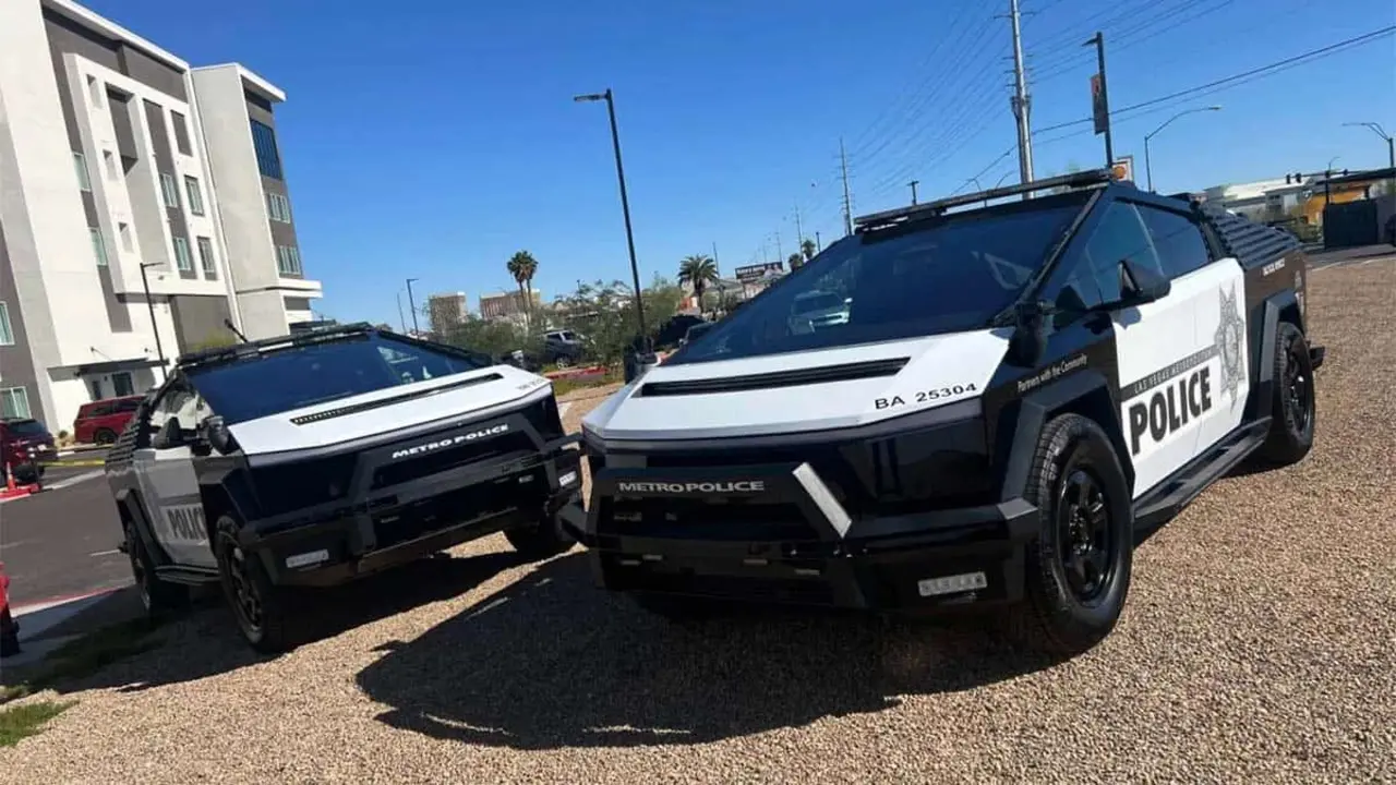 Tesla Cybertruck - flota policia Las Vegas