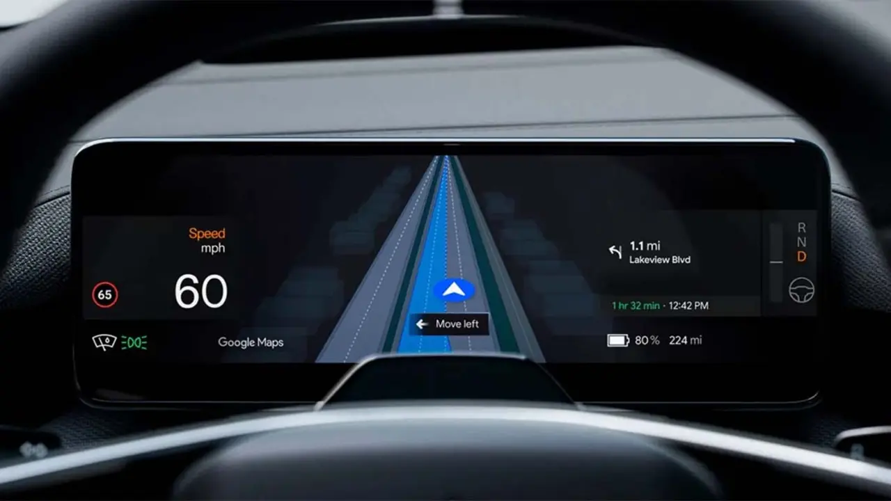 Nuevo Google Maps en el Polestar 4