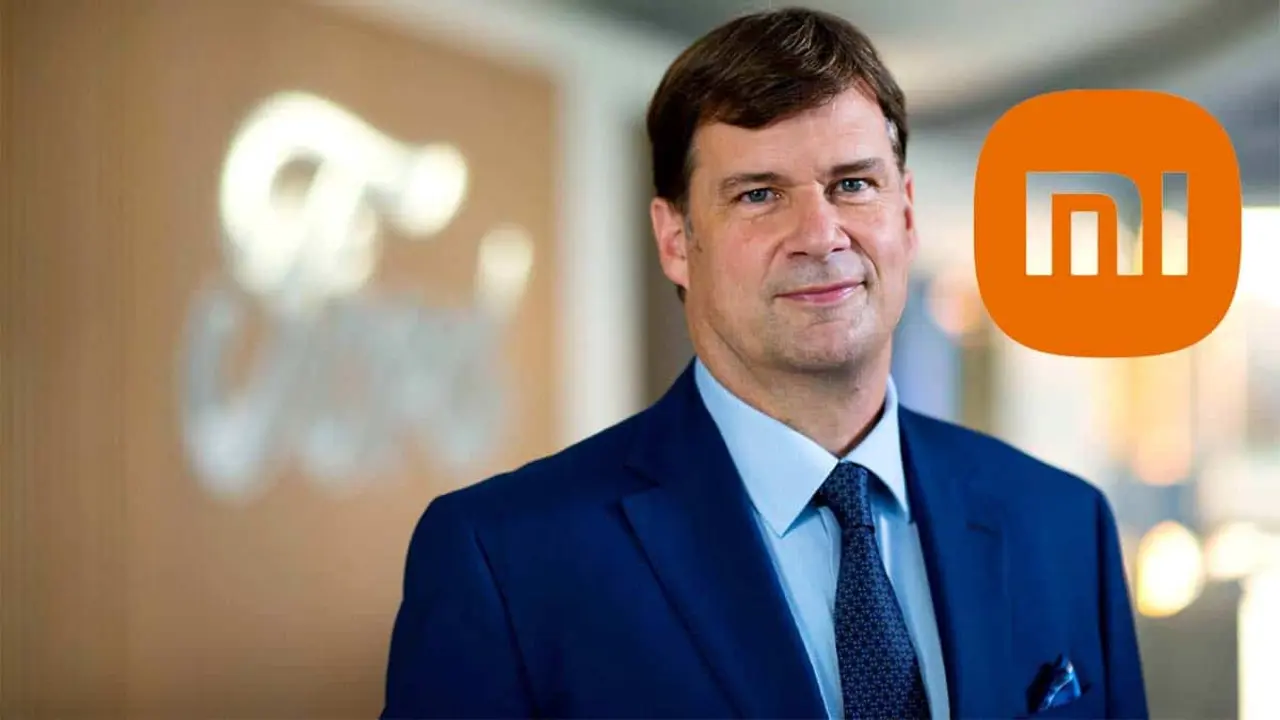 CEO de Ford, Jim Farley y logo de Xiaomi