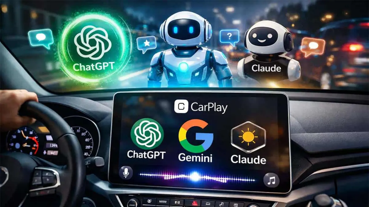 Apple CarPlay aceptar&aacute; la IA de ChatGPT, Gemini, Claude y otros