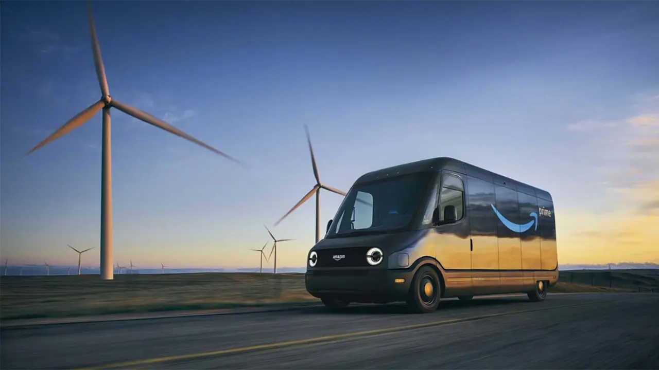 Furgoneta el&eacute;ctrica de Rivian para Amazon