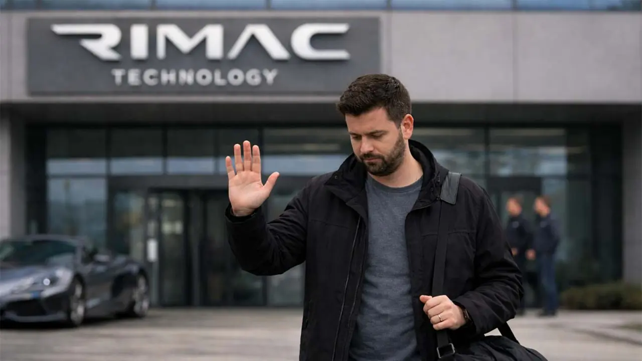 Mate Rimac, fundador y CEO, en la sede de su compa&ntilde;&iacute;a de coches el&eacute;ctricos, dejando su cargo en un momento de cambio.