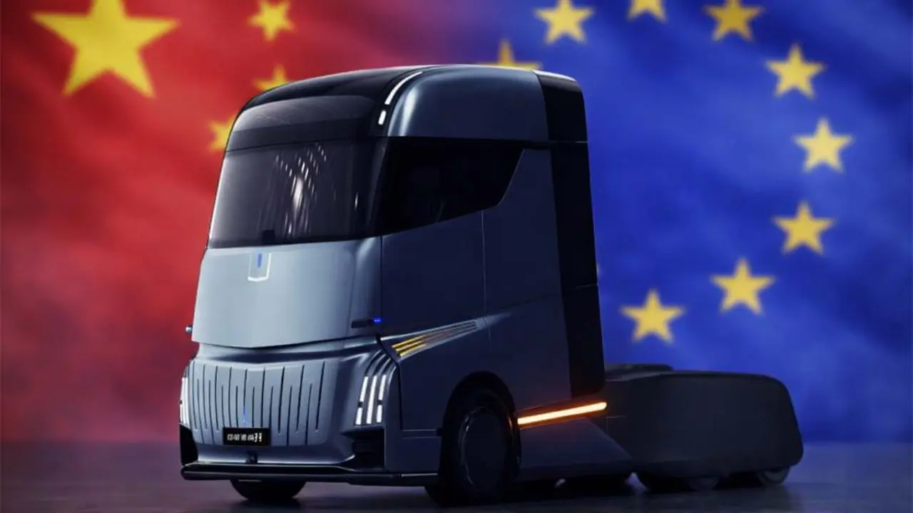 Camiones el&eacute;ctricos chinos en Europa